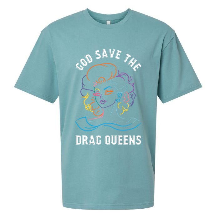 Groovy God Save The Drag Queens Sueded Cloud Jersey T-Shirt