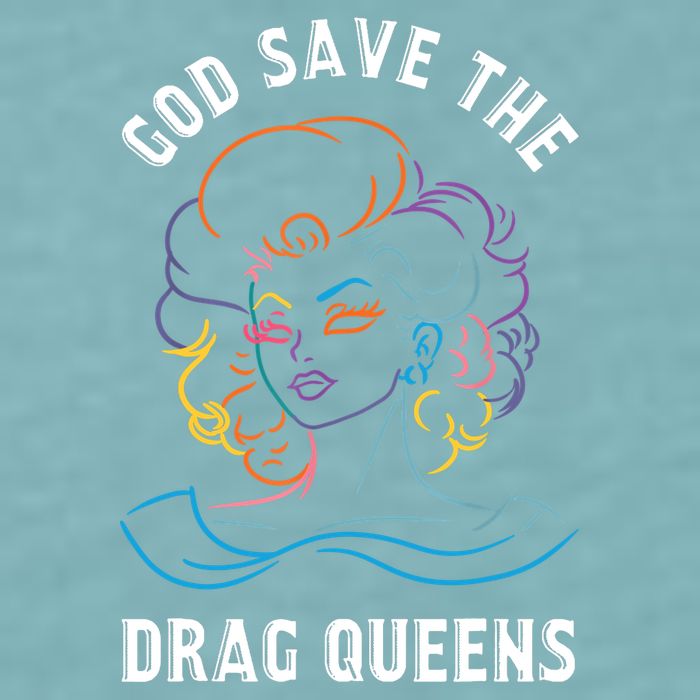 Groovy God Save The Drag Queens Sueded Cloud Jersey T-Shirt