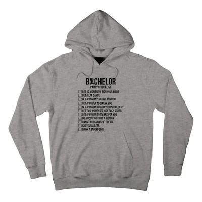 Groomsmen Groom Squat Men Bachelor Supplies Party Checklist Tall Hoodie