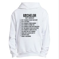 Groomsmen Groom Squat Men Bachelor Supplies Party Checklist Urban Pullover Hoodie