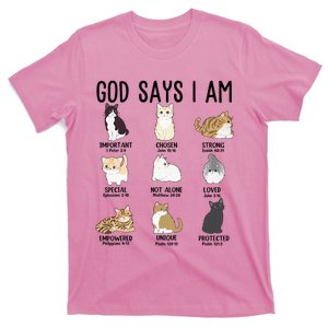 Girl God Says I Am Cute Cat Jesus Women N Christian T-Shirt