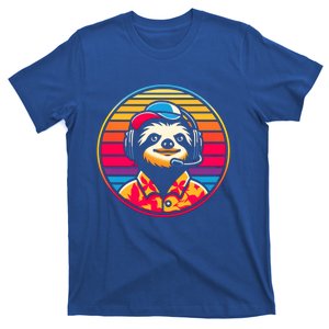 Gaming Gift Sloth Computer Games Gift T-Shirt