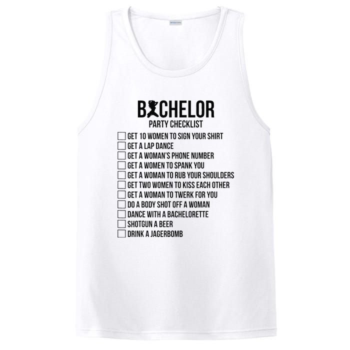 Groomsmen Groom Squat Men Bachelor Supplies Party Checklist PosiCharge Competitor Tank