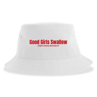 Good Girl Swallow Fight Eating Disorders Sustainable Bucket Hat