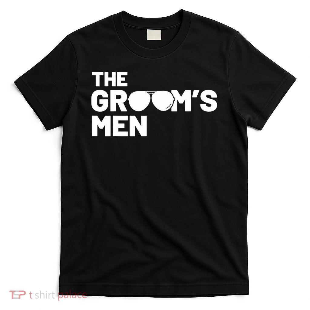 Groomsmen Groom Squat Men Bachelor Supplies Party Wedding T-Shirt