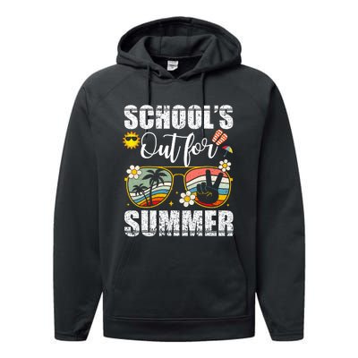 Graduation Gift Schools Out For Summer Students Teacher Performance Fleece Hoodie