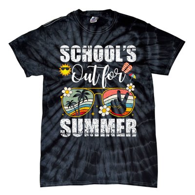 Graduation Gift Schools Out For Summer Students Teacher Tie-Dye T-Shirt