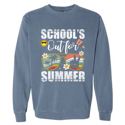 Graduation Gift Schools Out For Summer Students Teacher Garment-Dyed Sweatshirt