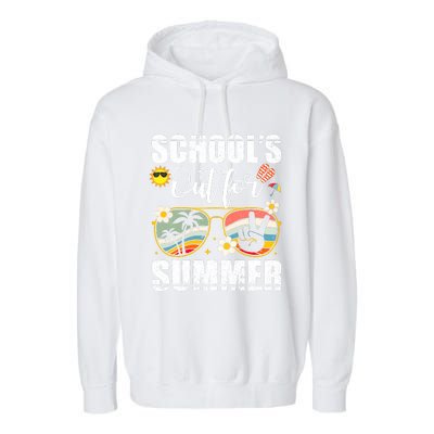 Graduation Gift Schools Out For Summer Students Teacher Garment-Dyed Fleece Hoodie