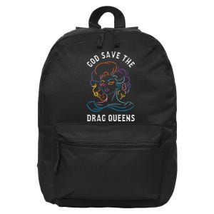 Groovy God Save The Drag Queens Premium 16 in Basic Backpack