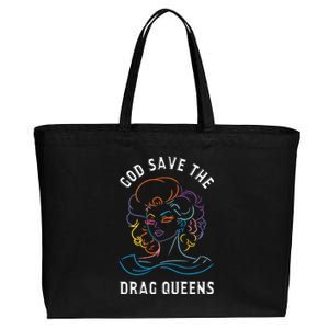 Groovy God Save The Drag Queens Premium Cotton Canvas Jumbo Tote