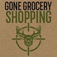 Gone Grocery Shopping Funny Hunters Deer Hunting Cotton Canvas Backpack