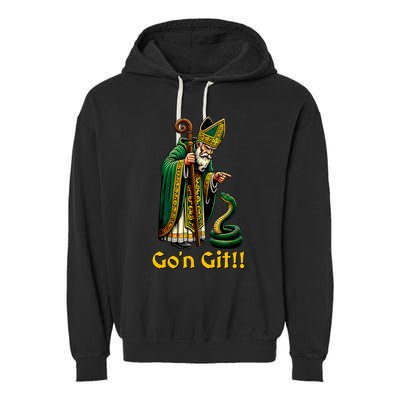 GoN Git St Patricks Day Funny St Patrick Garment-Dyed Fleece Hoodie
