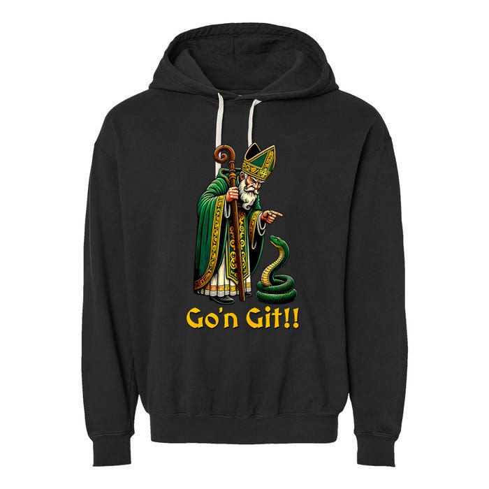 GoN Git St Patricks Day Funny St Patrick Garment-Dyed Fleece Hoodie