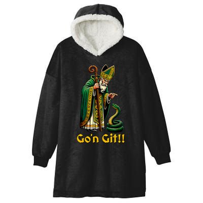 GoN Git St Patricks Day Funny St Patrick Hooded Wearable Blanket