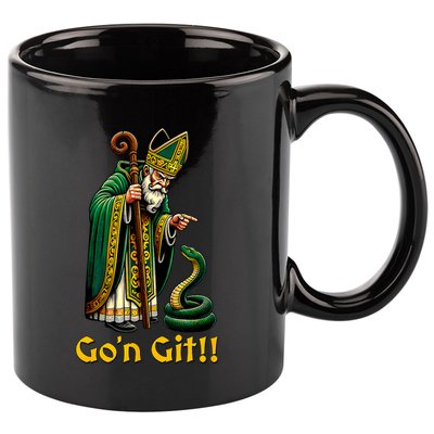 GoN Git St Patricks Day Funny St Patrick 11oz C Handle Ceramic Mug