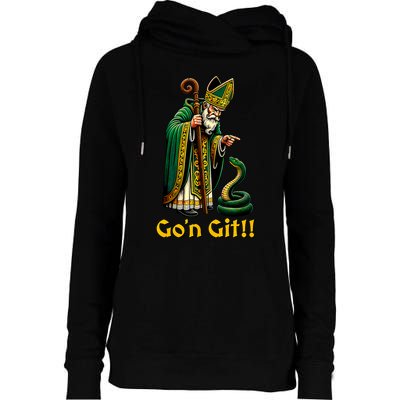 GoN Git St Patricks Day Funny St Patrick Womens Funnel Neck Pullover Hood