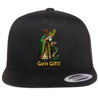 GoN Git St Patricks Day Funny St Patrick Flat Bill Trucker Hat