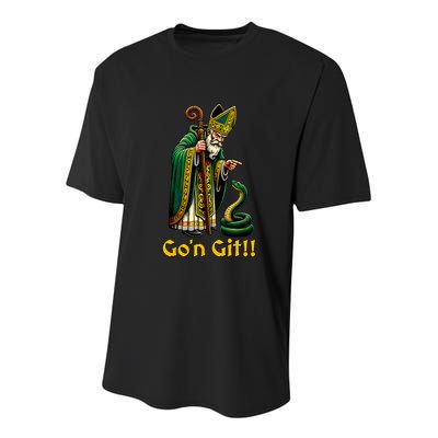 GoN Git St Patricks Day Funny St Patrick Youth Performance Sprint T-Shirt