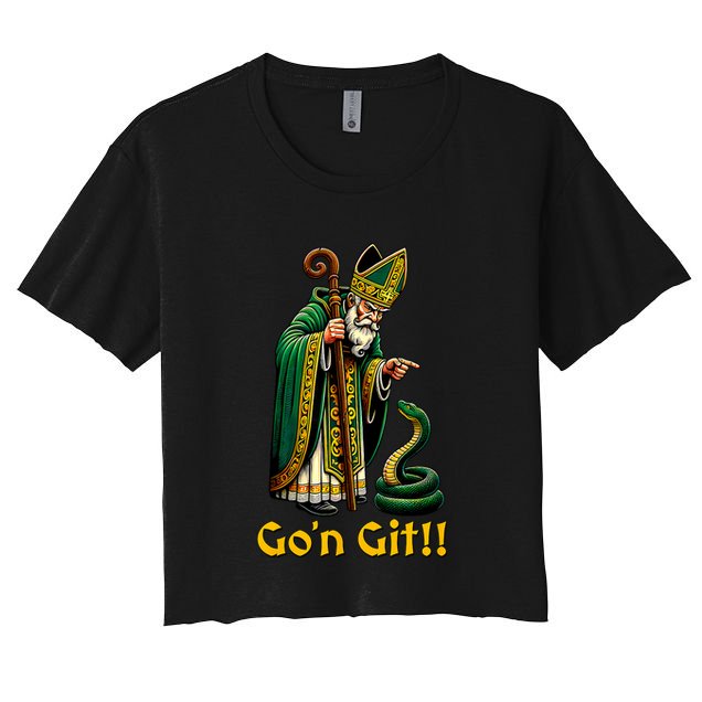 GoN Git St Patricks Day Funny St Patrick Crop Top