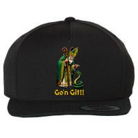 GoN Git St Patricks Day Funny St Patrick Wool Snapback Cap