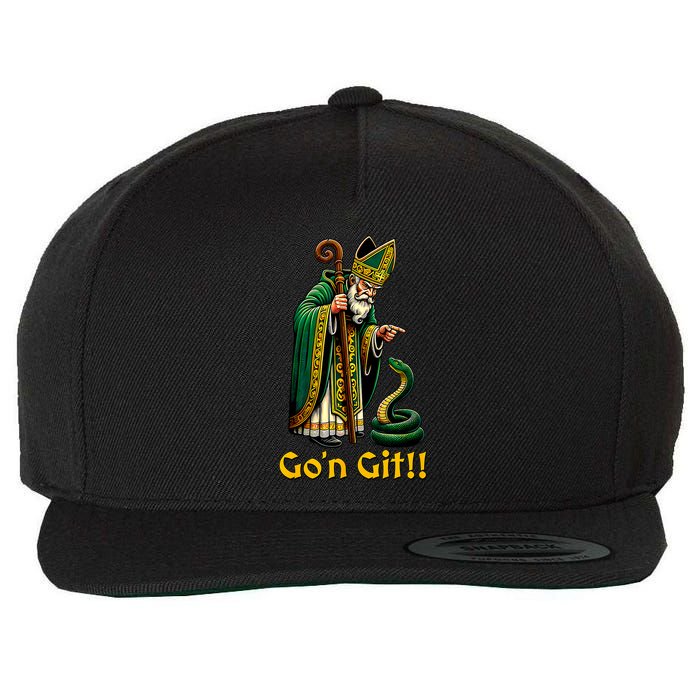 GoN Git St Patricks Day Funny St Patrick Wool Snapback Cap