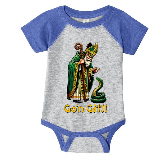 GoN Git St Patricks Day Funny St Patrick Infant Baby Jersey Bodysuit