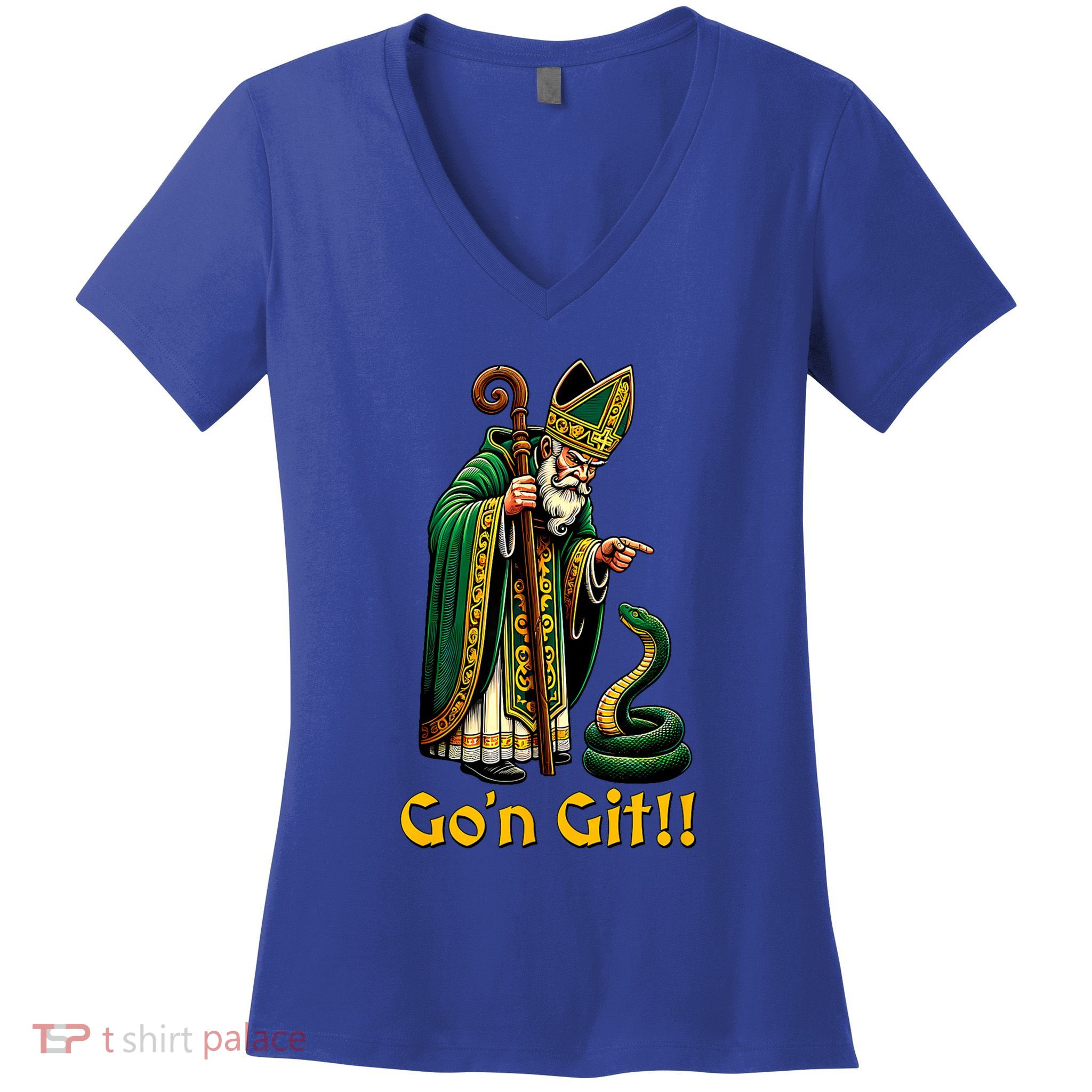 GoN Git St Patricks Day Funny St Patrick Women's V-Neck T-Shirt