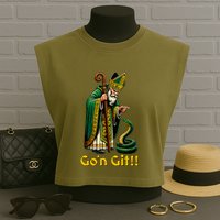 GoN Git St Patricks Day Funny St Patrick Garment-Dyed Women's Muscle Tee