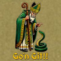 GoN Git St Patricks Day Funny St Patrick Garment-Dyed Women's Muscle Tee