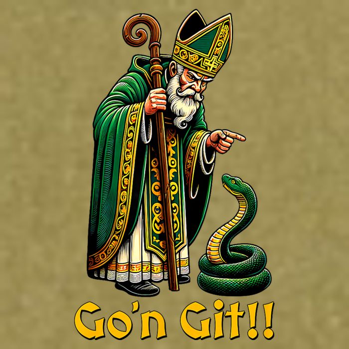 GoN Git St Patricks Day Funny St Patrick Garment-Dyed Women's Muscle Tee