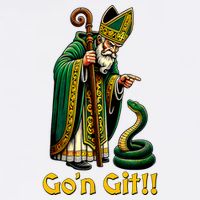 GoN Git St Patricks Day Funny St Patrick Garment-Dyed Sweatshirt