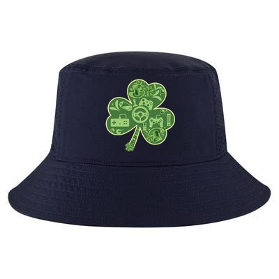 Gamer Game Shamrock St Patricks Day Irish Cool Comfort Performance Bucket Hat