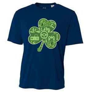 Gamer Game Shamrock St Patricks Day Irish Cooling Performance Crew T-Shirt