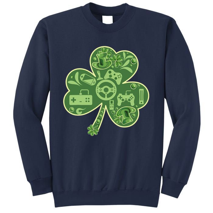 Gamer Game Shamrock St Patricks Day Irish Sweatshirt