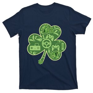 Gamer Game Shamrock St Patricks Day Irish T-Shirt