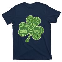 Gamer Game Shamrock St Patricks Day Irish T-Shirt