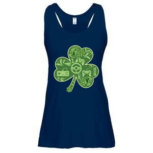 Gamer Game Shamrock St Patricks Day Irish Ladies Essential Flowy Tank