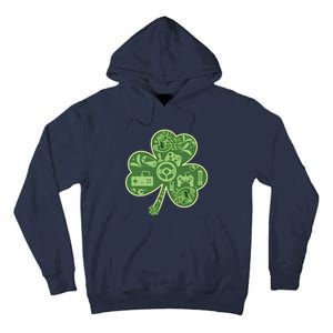 Gamer Game Shamrock St Patricks Day Irish Tall Hoodie