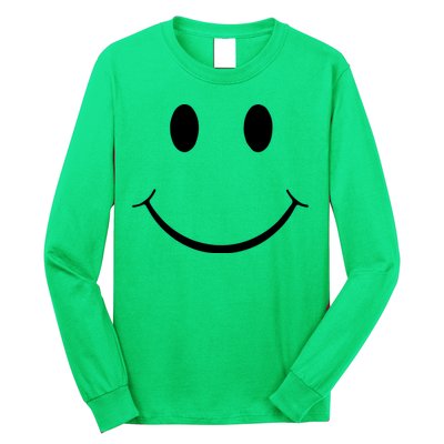 Green Guy Smiley Face Long Sleeve Shirt