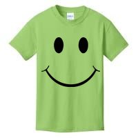 Green Guy Smiley Face Kids T-Shirt