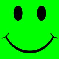 Green Guy Smiley Face Kids T-Shirt