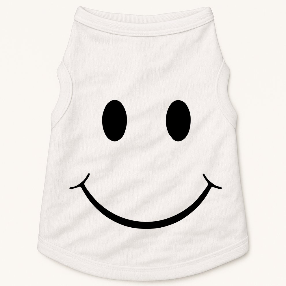 Green Guy Smiley Face Doggie Tank
