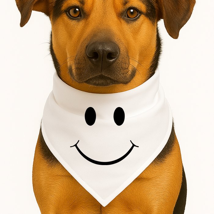 Green Guy Smiley Face USA-Made Doggie Bandana