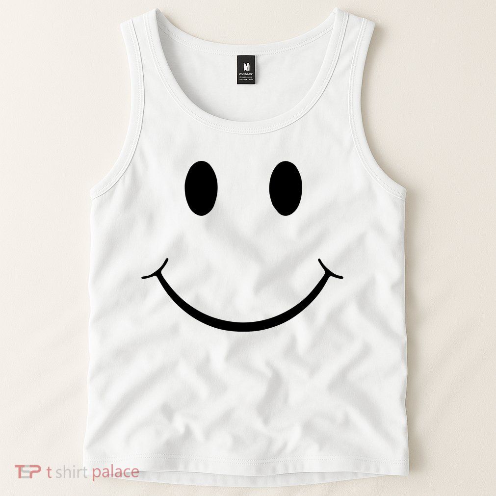 Green Guy Smiley Face Tank Top