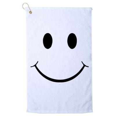 Green Guy Smiley Face Golf Towel