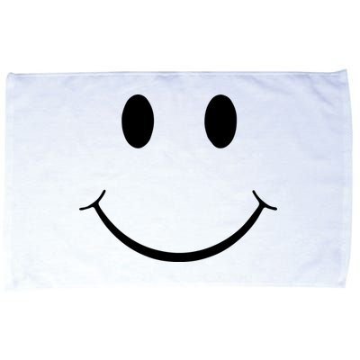 Green Guy Smiley Face Microfiber Hand Towel