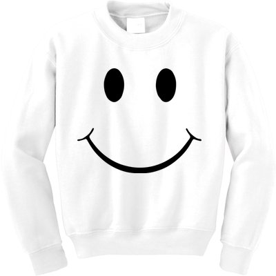 Green Guy Smiley Face Kids Sweatshirt