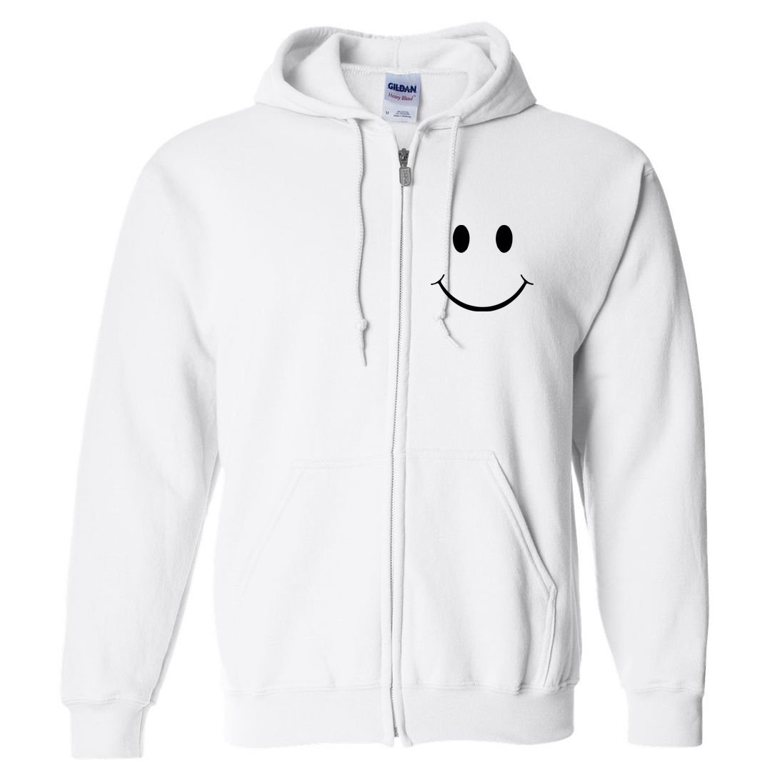 Green Guy Smiley Face Full Zip Hoodie