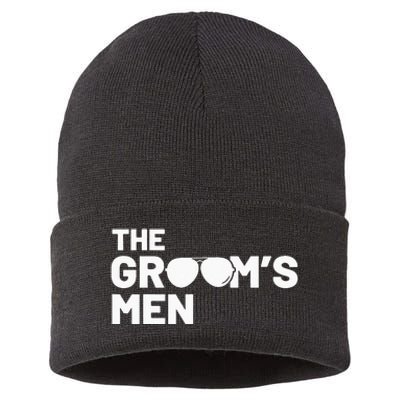 Groomsmen Groom Squat Men Bachelor Supplies Party Wedding Sustainable Knit Beanie